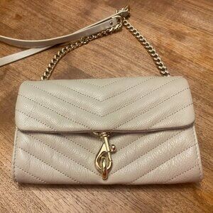 Rebecca Minkoff cream Edie Mini Crossbody